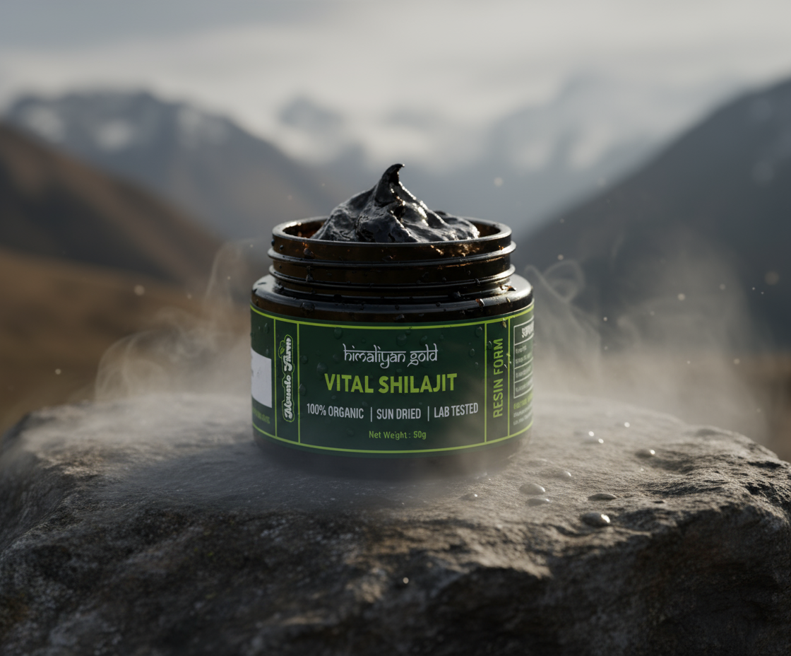 Gold Graded Quality Mountofarm Vital Shilajit – Pure Salajeet from Skardu Pakistan