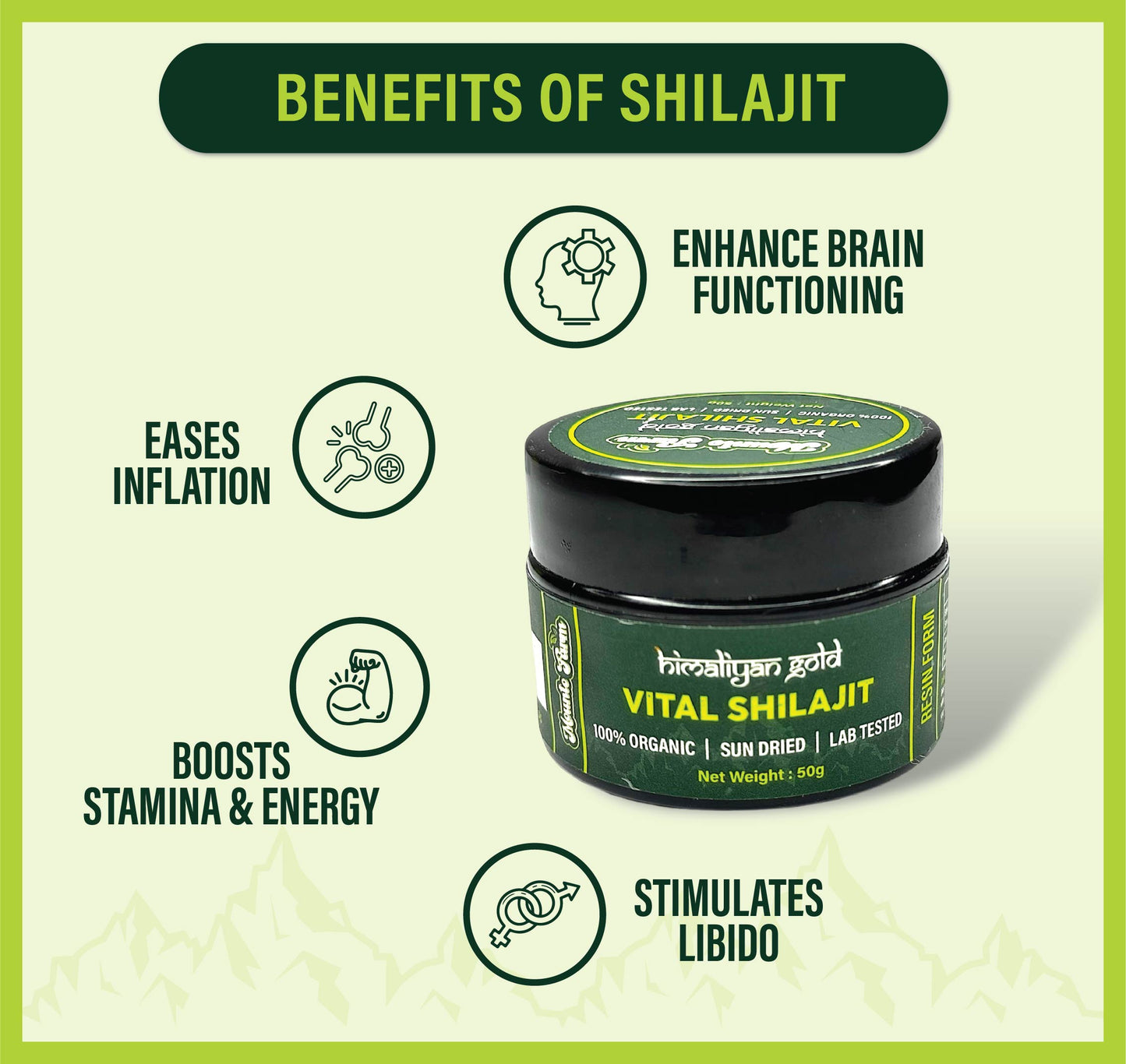Gold Graded Quality Mountofarm Vital Shilajit – Pure Salajeet from Skardu Pakistan