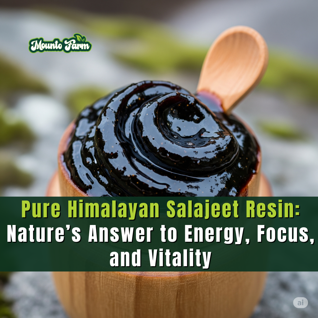 Pure Himalayan Salajeet Resin: Nature’s Answer to Energy, Focus, and Vitality - Mountofarm Salajeet