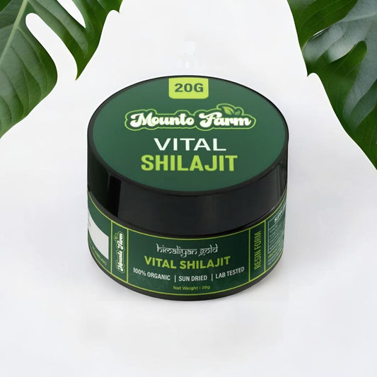 Gold Graded Quality Mountofarm Vital Shilajit – Pure Salajeet from Skardu Pakistan