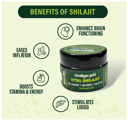 Standard Quality  Mountofarm Vital Shilajit – Pure Salajeet from Pakistan