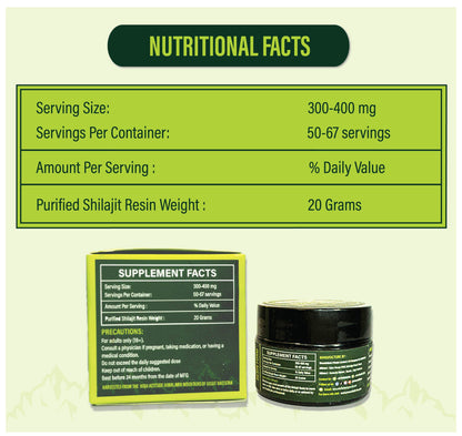 Standard Quality  Mountofarm Vital Shilajit – Pure Salajeet from Pakistan