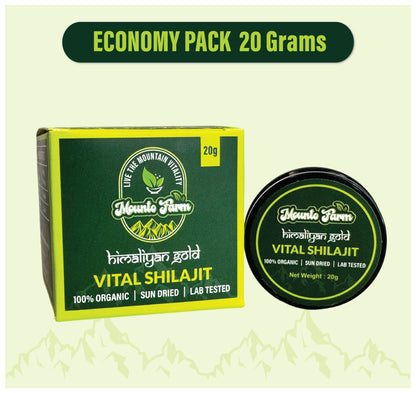 Standard Quality  Mountofarm Vital Shilajit – Pure Salajeet from Pakistan