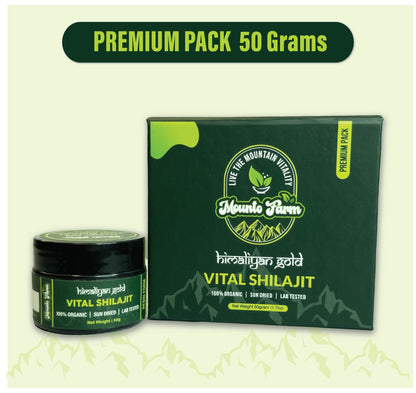Mountofarm Vital Shilajit – Premium Salajeet 50g Pack